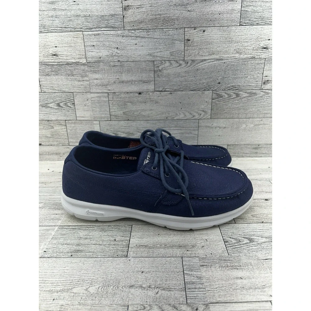 Skechers Go‎ Step Blue Comfort Boat Shoes 14420 Women Size 10